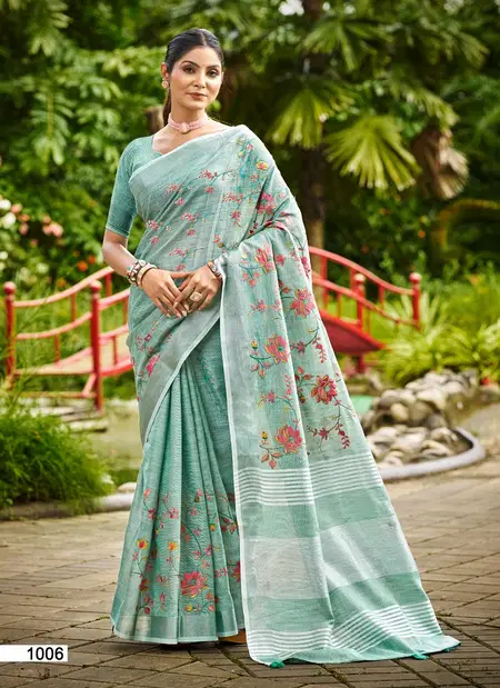 Malvika By Bunawat Linen Fancy Saree Wholesale Market In Surat With Price